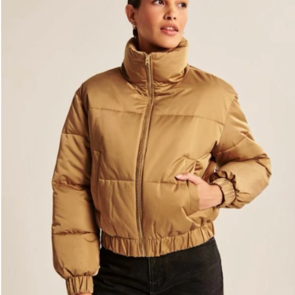 Abercrombie & Fitch Ultra Mini Puffer Satin Brown - XL - Picture 2 of 4